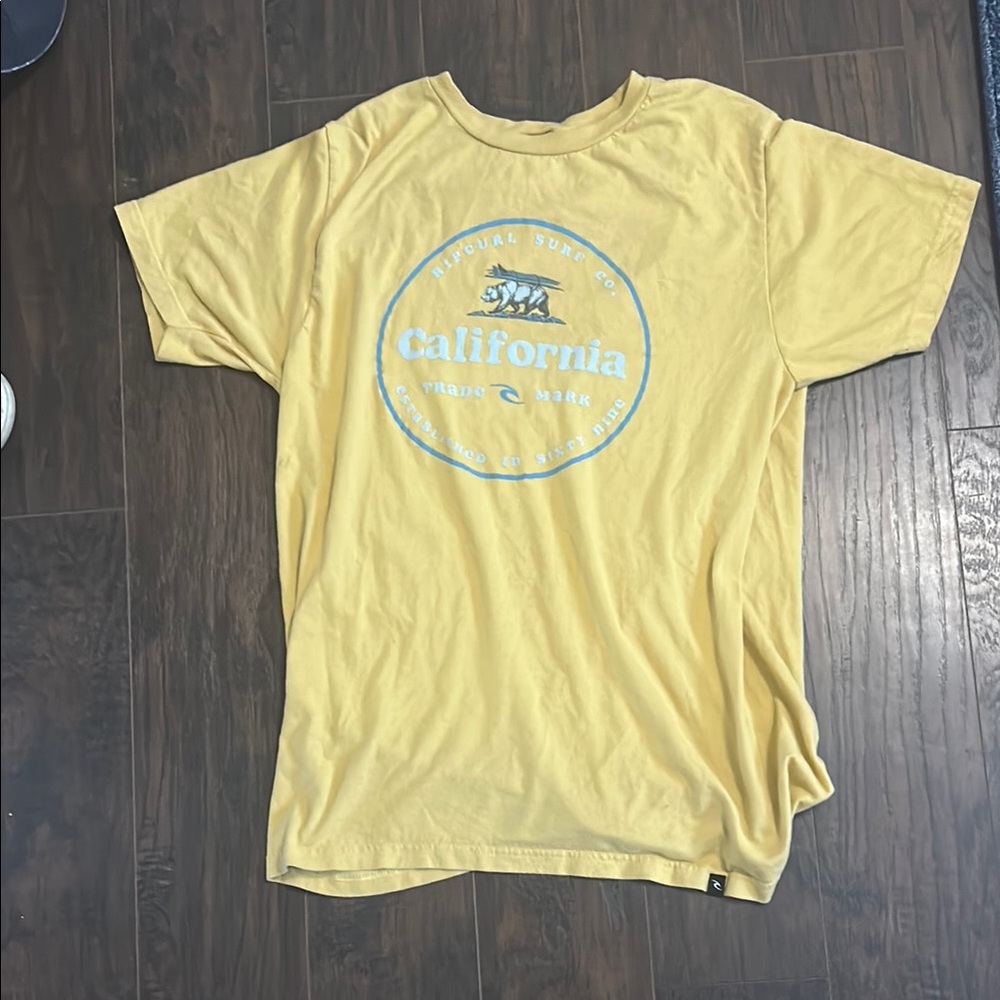 Rip Curl Yellow Short Sleeve Tee